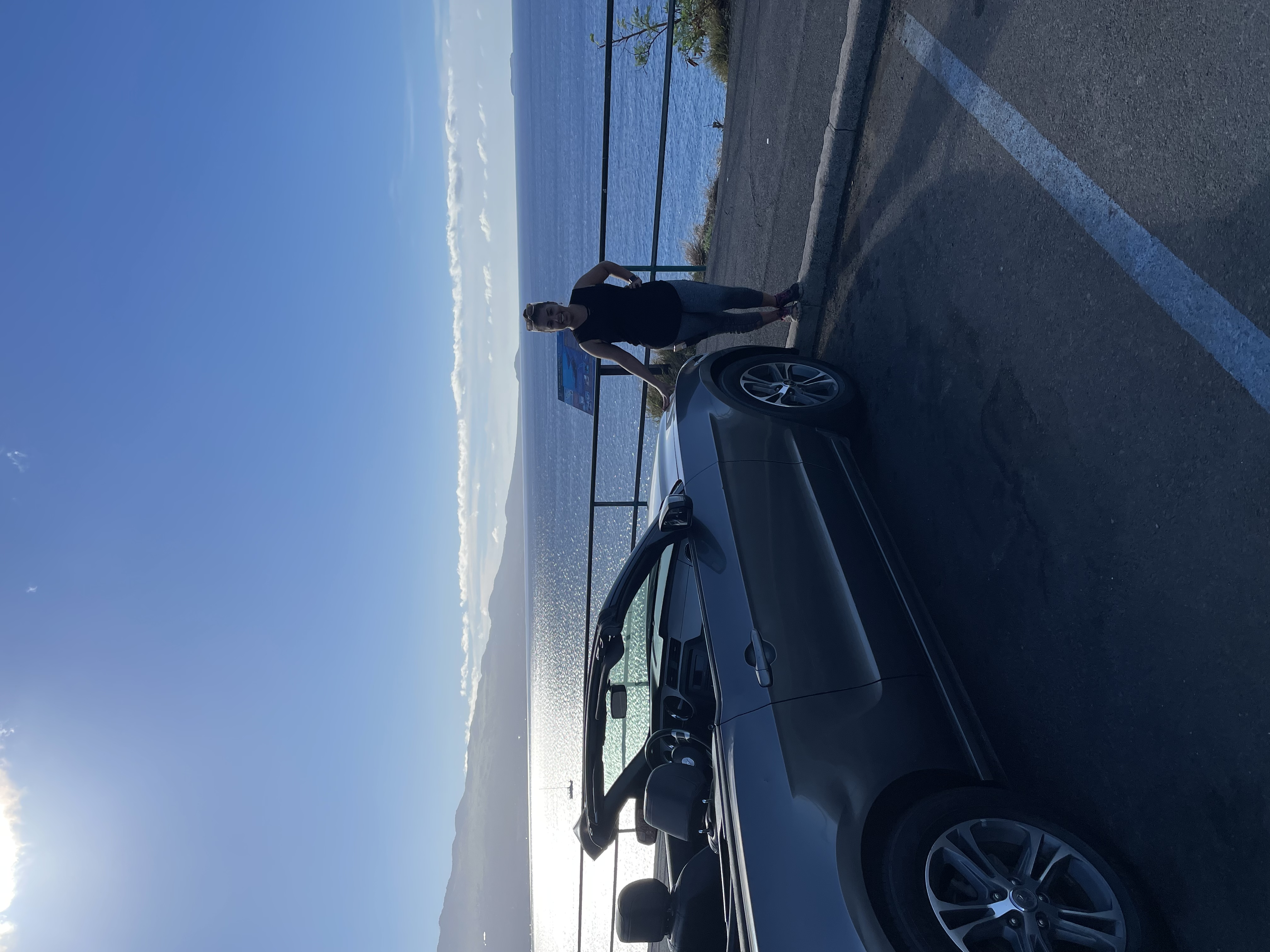convertible with ocean backdrop