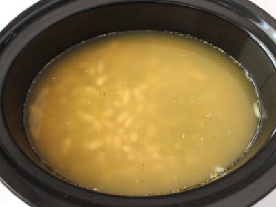 Broth in a crockpot